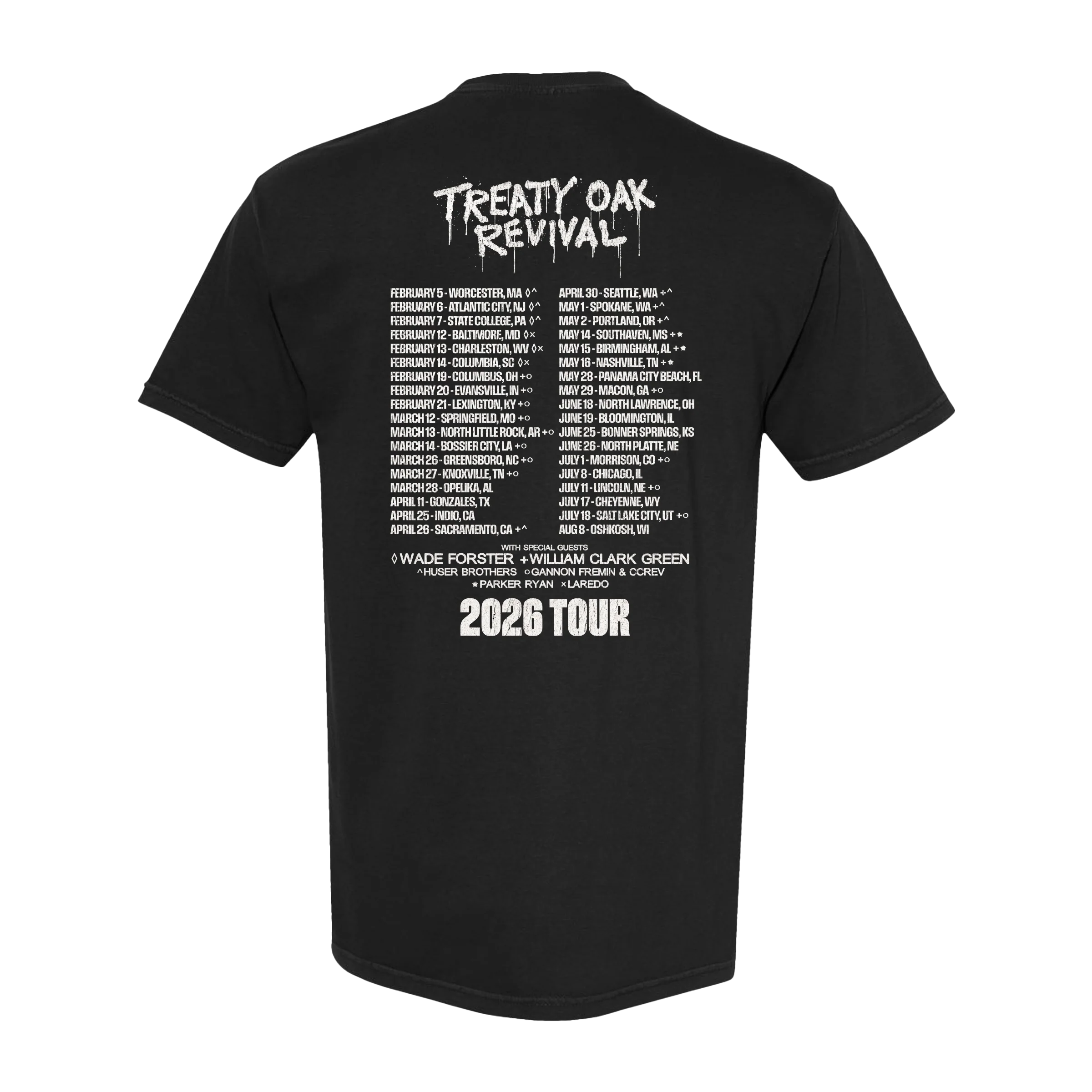 Treaty Oak Revival 2026 Tour T-Shirt - Image 2
